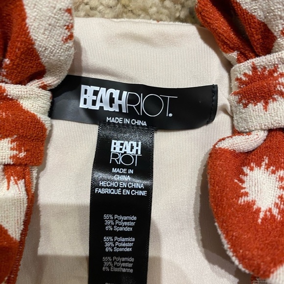 Beach Riot Women’s Marie One Piece Swimsuit in Desert Sun Size M Vacation - Picture 4 of 7